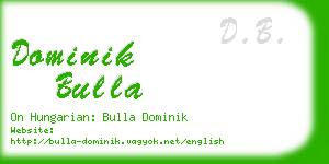 dominik bulla business card